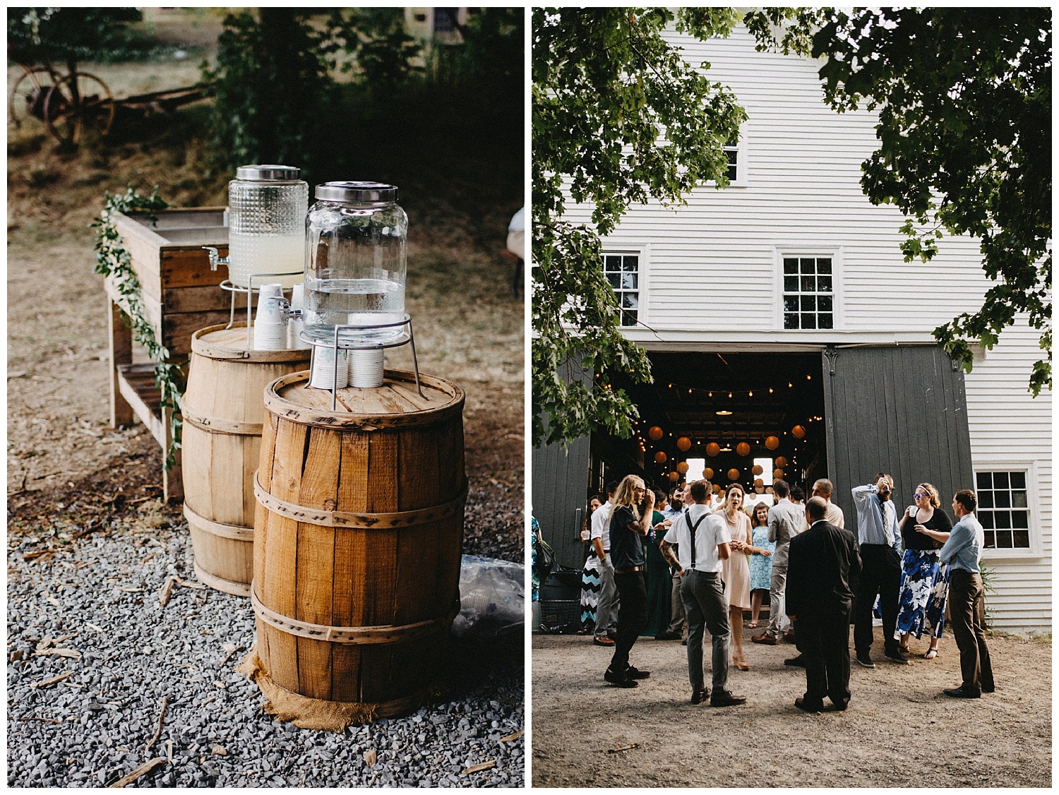 Bohemian New England farm wedding