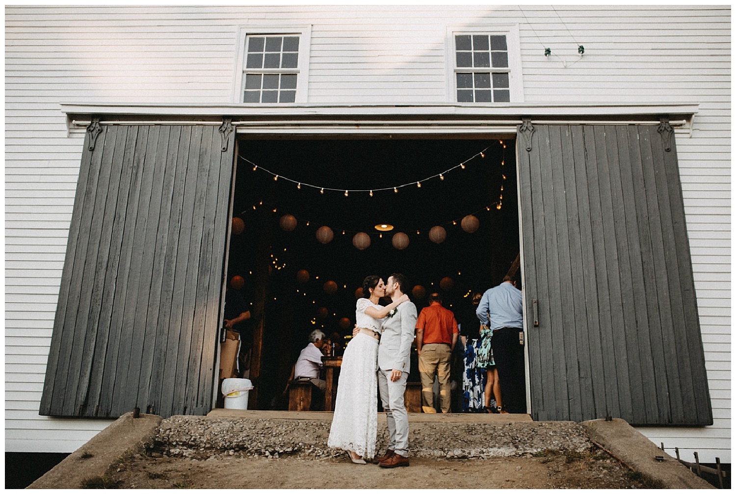 Alternative New England Farm Wedding