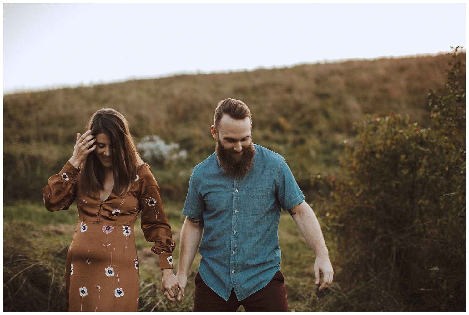 adventurous engagement session in new england