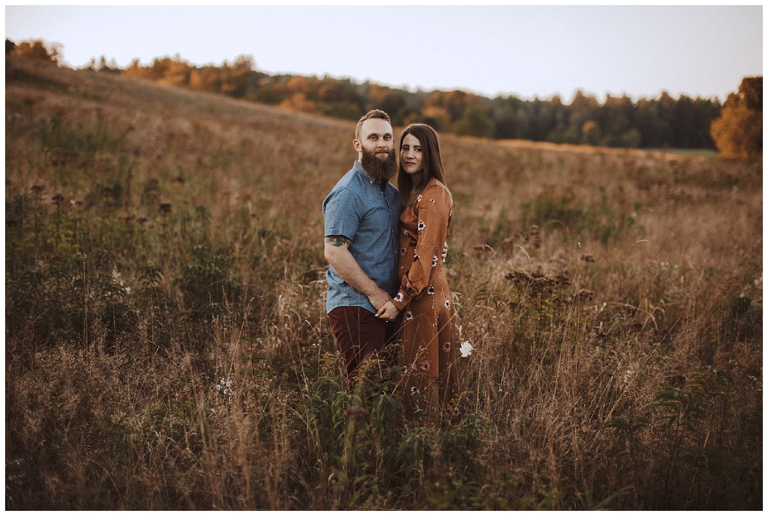 adventurous engagement session in new england
