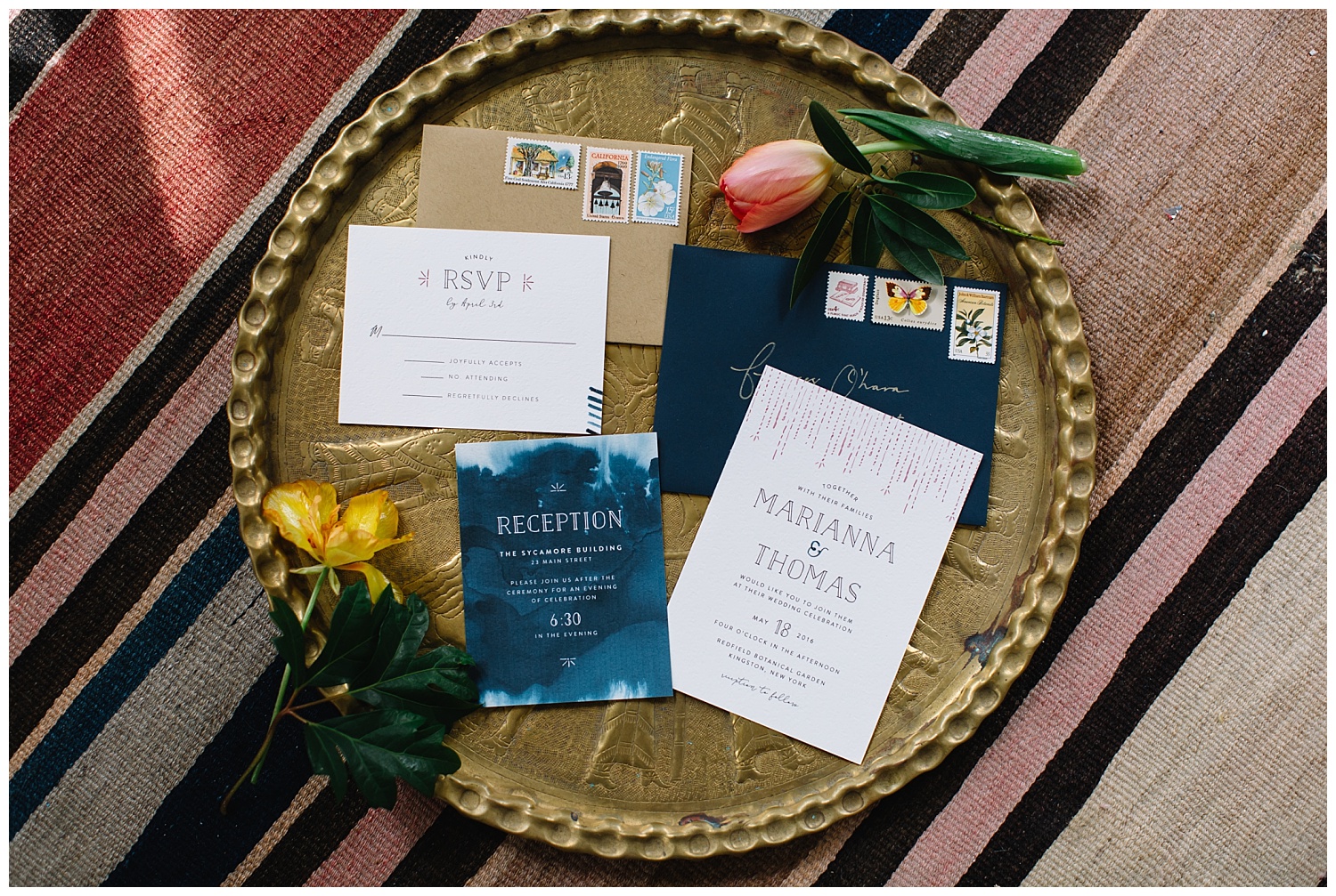 Gather up invitations and other details before your photographer arrives