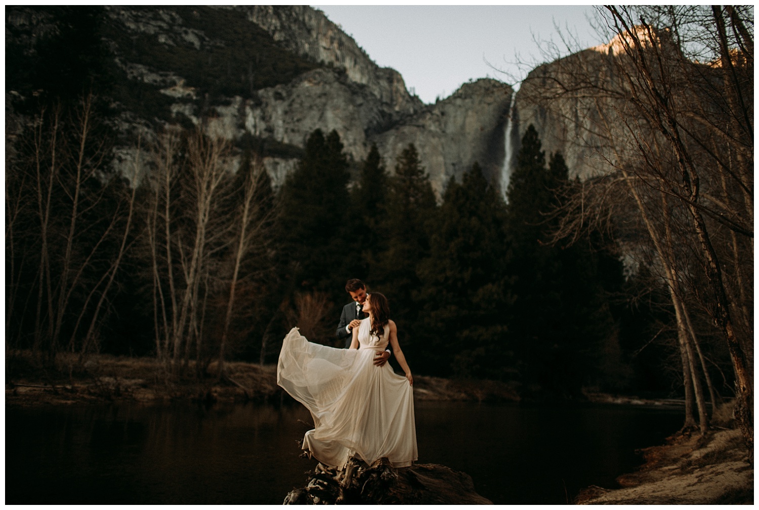 This couple chose to elope in Yosemite National Park
