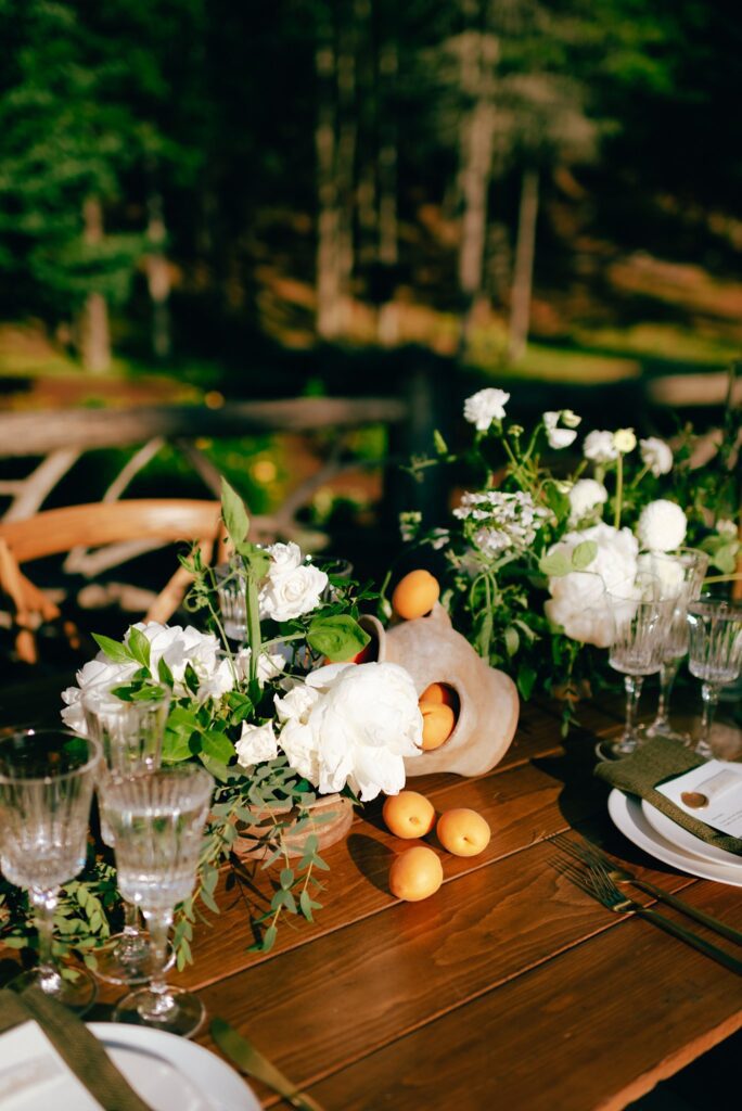 Bohemian wedding table decorations