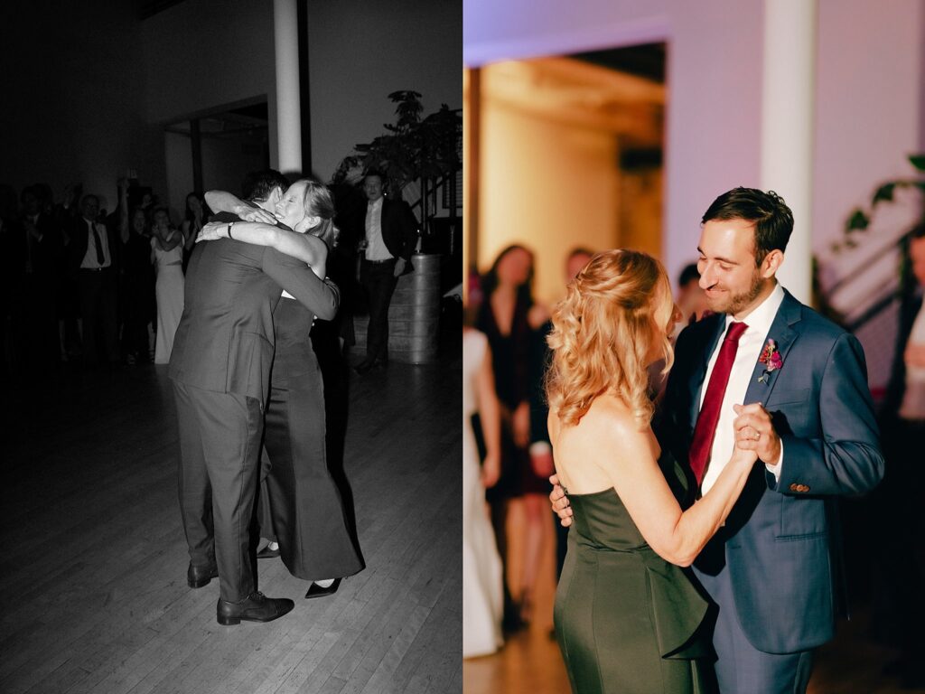 New England groom dances with his mother at his wedding, captured on film