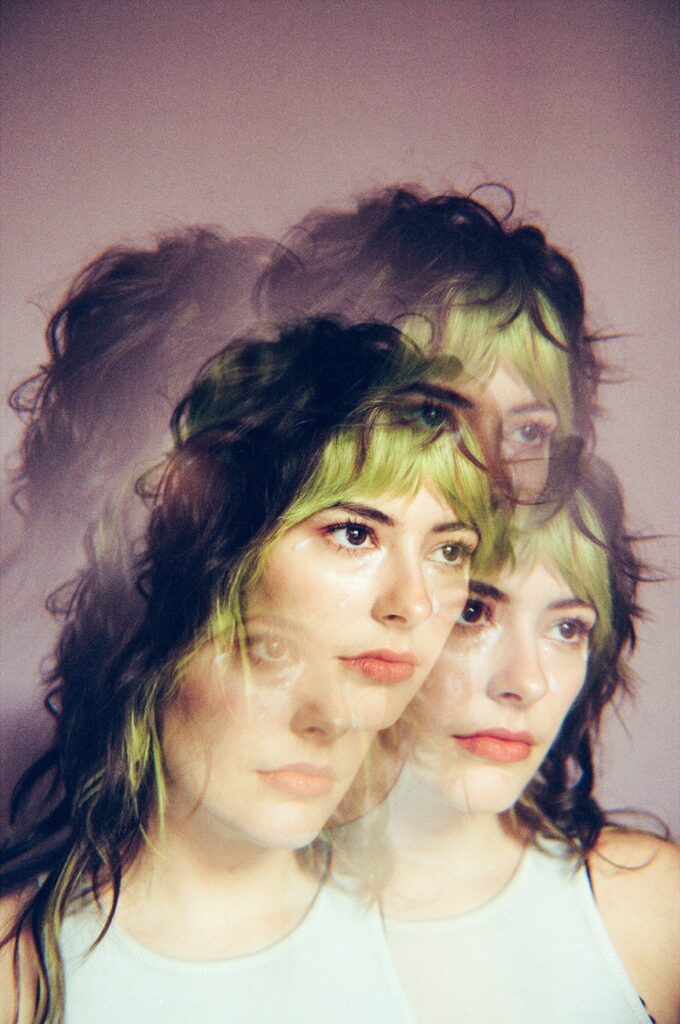 an abstract portrait on film 