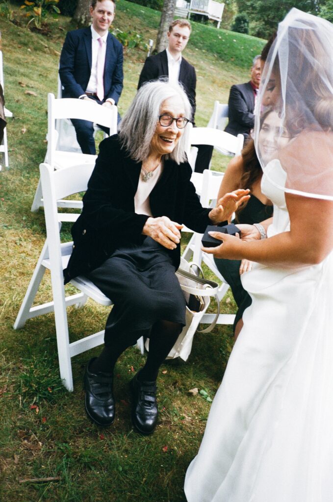 the bride's grandmother was the flower girl
