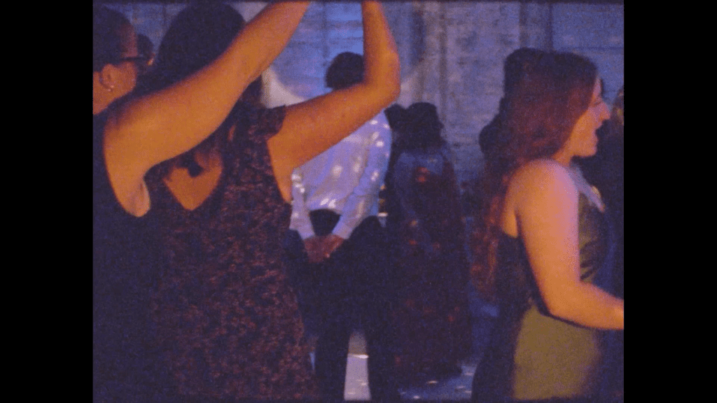 guests dance at a wedding
